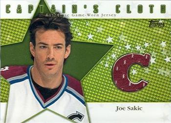 2002-03 Topps - Captain's Cloth #CC-13 Joe Sakic Front