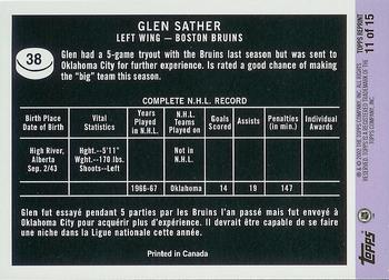 2002-03 Topps - Rookie Reprints #11 Glen Sather Back