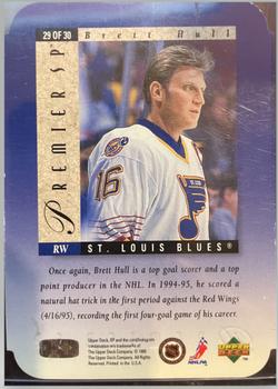 1994-95 SP - Premier SP Die Cut #29 Brett Hull Back