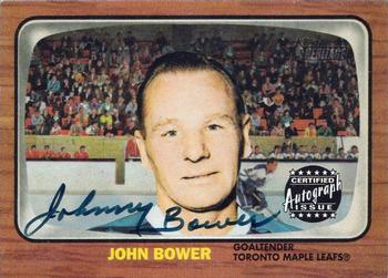 2002-03 Topps Heritage - Reprint Autographs #TMLA-JB Johnny Bower Front