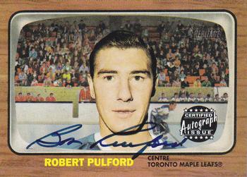 2002-03 Topps Heritage - Reprint Autographs #TMLA-RP Bob Pulford Front