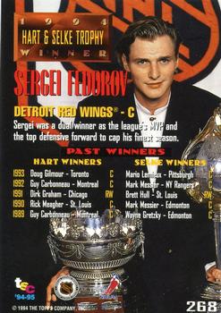 1994-95 Stadium Club #268 Sergei Fedorov Back