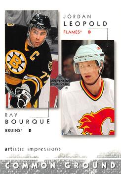 2002-03 Upper Deck Artistic Impressions - Common Ground #CG14 Jordan Leopold / Ray Bourque Front