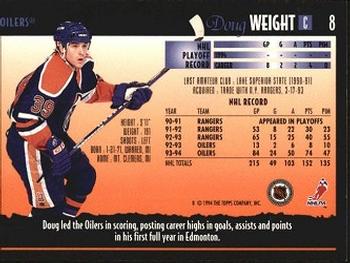 1994-95 Topps Premier #8 Doug Weight Back