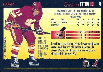 1994-95 Topps Premier #9 German Titov Back