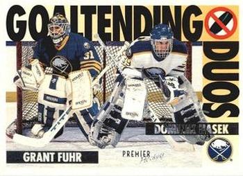 1994-95 Topps Premier #80 Grant Fuhr / Dominik Hasek Front