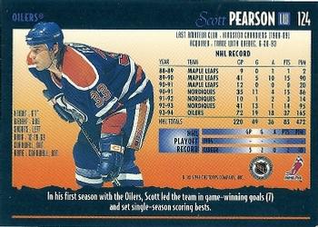 1994-95 Topps Premier #124 Scott Pearson Back