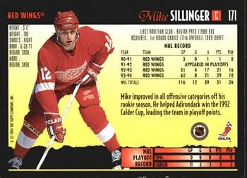 1994-95 Topps Premier #171 Mike Sillinger Back