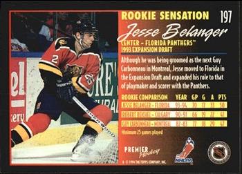 1994-95 Topps Premier #197 Jesse Belanger Back