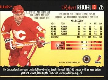 1994-95 Topps Premier #213 Robert Reichel Back