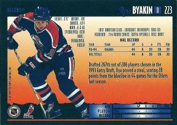 1994-95 Topps Premier #223 Ilya Byakin Back