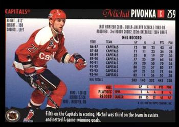 1994-95 Topps Premier #259 Michal Pivonka Back