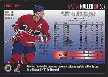 1994-95 Topps Premier #305 Kirk Muller Back