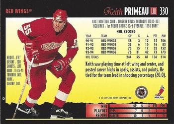 1994-95 Topps Premier #330 Keith Primeau Back