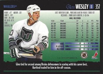 1994-95 Topps Premier #357 Glen Wesley Back