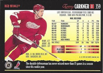 1994-95 Topps Premier #359 Terry Carkner Back