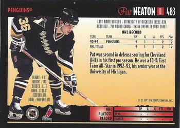 1994-95 Topps Premier #483 Pat Neaton Back