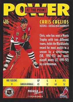 1994-95 Topps Premier #486 Chris Chelios Back