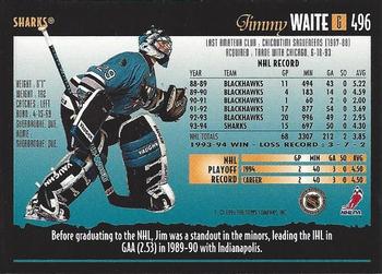 1994-95 Topps Premier #496 Jimmy Waite Back