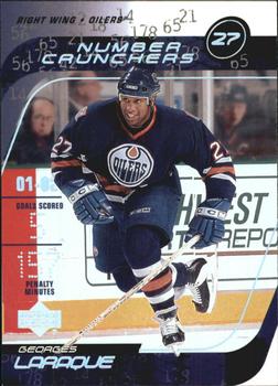 2002-03 Upper Deck - Number Crunchers #NC6 Georges Laraque Front