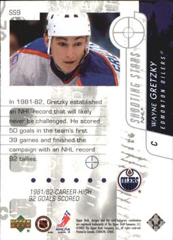 2002-03 Upper Deck - Shooting Stars #SS9 Wayne Gretzky Back