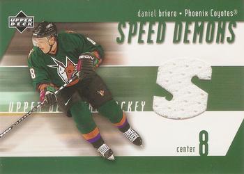 2002-03 Upper Deck - Speed Demons #SD-DB Daniel Briere Front