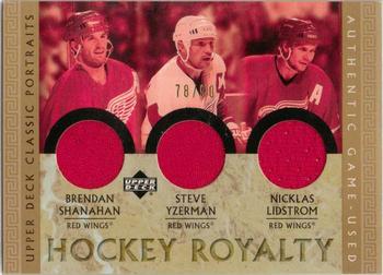 2002-03 Upper Deck Classic Portraits - Hockey Royalty #SYL Brendan Shanahan / Steve Yzerman / Nicklas Lidstrom Front