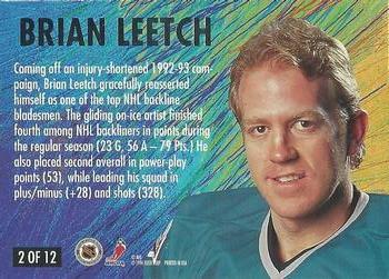 1994-95 Ultra - All-Stars #2 Brian Leetch Back