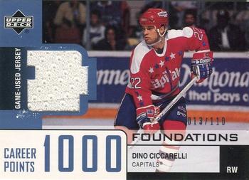 2002-03 Upper Deck Foundations - 1000 Point Club #DC Dino Ciccarelli Front