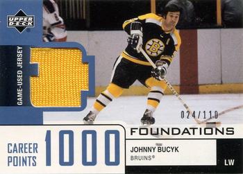 2002-03 Upper Deck Foundations - 1000 Point Club #JB Johnny Bucyk Front
