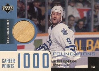 2002-03 Upper Deck Foundations - 1000 Point Club #AN2 Glenn Anderson Front