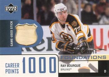 2002-03 Upper Deck Foundations - 1000 Point Club #BO1 Ray Bourque Front