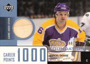 2002-03 Upper Deck Foundations - 1000 Point Club #DI Marcel Dionne Front
