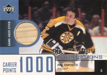2002-03 Upper Deck Foundations - 1000 Point Club #ES2 Phil Esposito Front