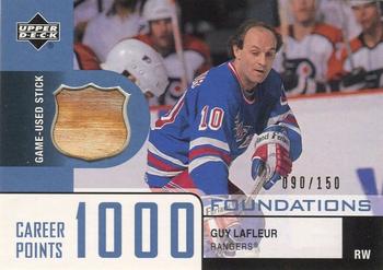 2002-03 Upper Deck Foundations - 1000 Point Club #LA1 Guy Lafleur Front