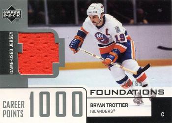 2002-03 Upper Deck Foundations - 1000 Point Club Silver #BT Bryan Trottier Front
