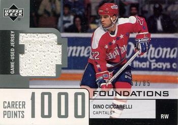 2002-03 Upper Deck Foundations - 1000 Point Club Silver #DC Dino Ciccarelli Front