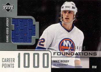 2002-03 Upper Deck Foundations - 1000 Point Club Silver #MB Mike Bossy Front