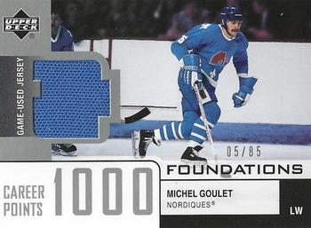 2002-03 Upper Deck Foundations - 1000 Point Club Silver #MG Michel Goulet Front