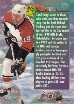 1994-95 Ultra - Global Greats #8 Mikael Renberg Back