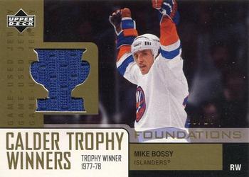 2002-03 Upper Deck Foundations - Calder Winners Gold #T-MB Mike Bossy Front