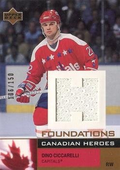 2002-03 Upper Deck Foundations - Canadian Heroes #C-DC Dino Ciccarelli Front
