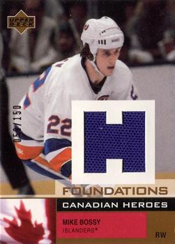 2002-03 Upper Deck Foundations - Canadian Heroes #C-MB Mike Bossy Front