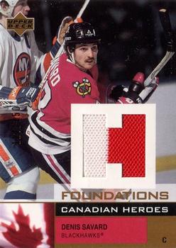 2002-03 Upper Deck Foundations - Canadian Heroes #C-SA Denis Savard Front