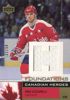 2002-03 Upper Deck Foundations - Canadian Heroes Gold #C-DC Dino Ciccarelli Front