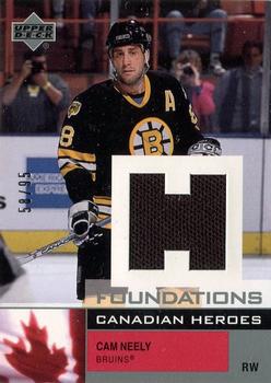 2002-03 Upper Deck Foundations - Canadian Heroes Silver #C-CN Cam Neely Front