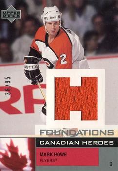 2002-03 Upper Deck Foundations - Canadian Heroes Silver #C-MH Mark Howe Front