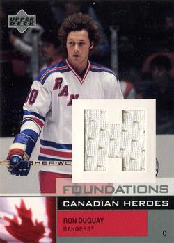 2002-03 Upper Deck Foundations - Canadian Heroes Silver #C-RD Ron Duguay Front