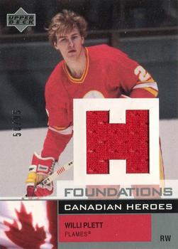 2002-03 Upper Deck Foundations - Canadian Heroes Silver #C-WP Willi Plett Front