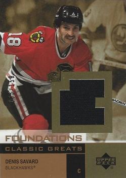 2002-03 Upper Deck Foundations - Classic Greats #G-DS Denis Savard Front